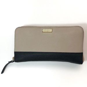 Kate Spade Wallet Laurel Way Neda Beige Black